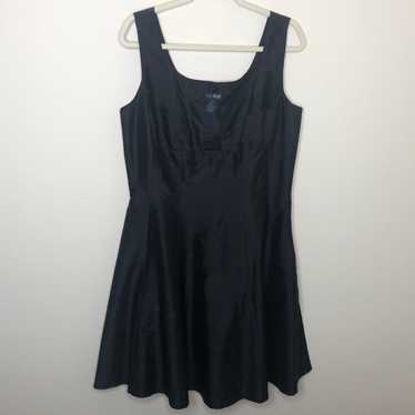 100% Silk Black Pin Up Style Dress 12 - image 1