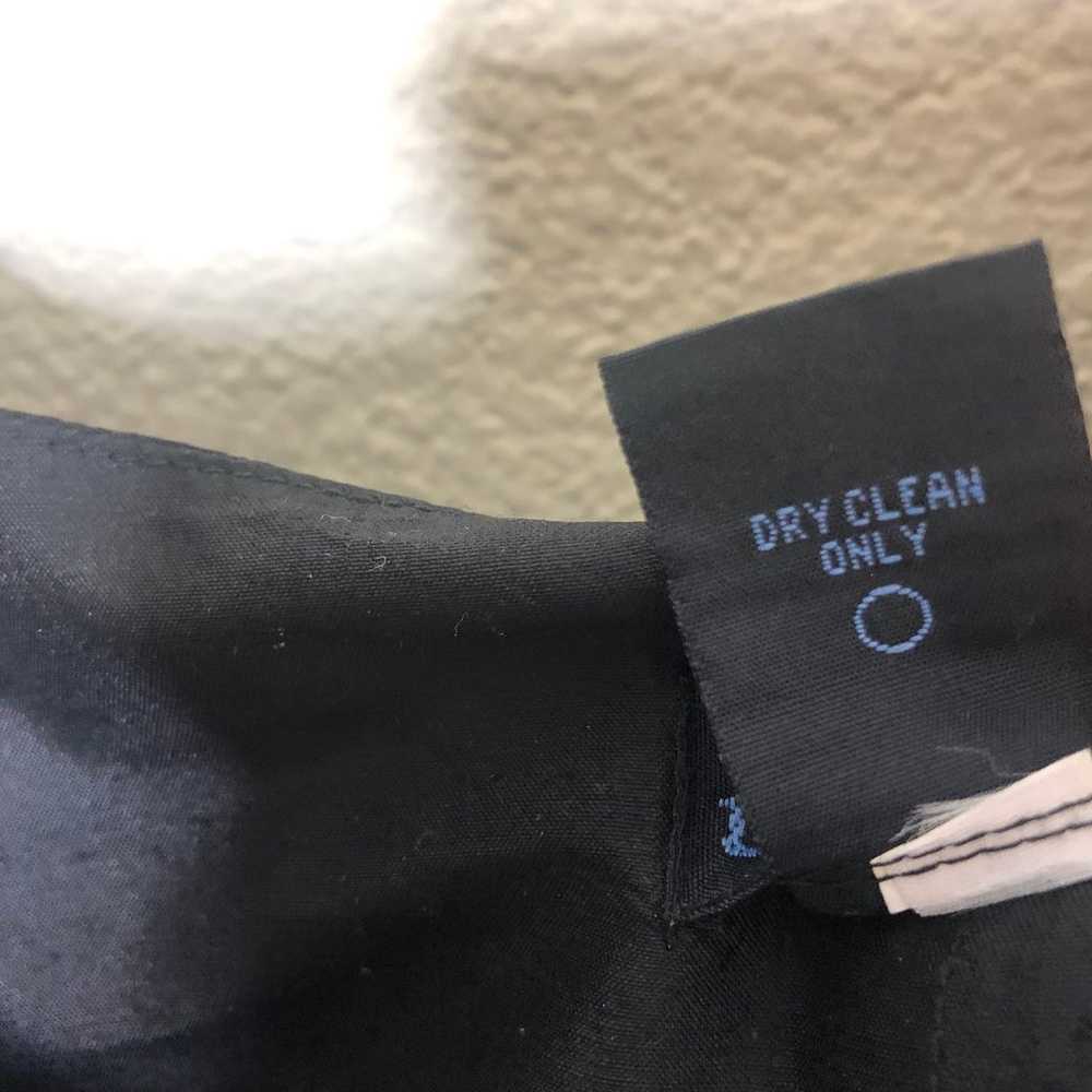 100% Silk Black Pin Up Style Dress 12 - image 5