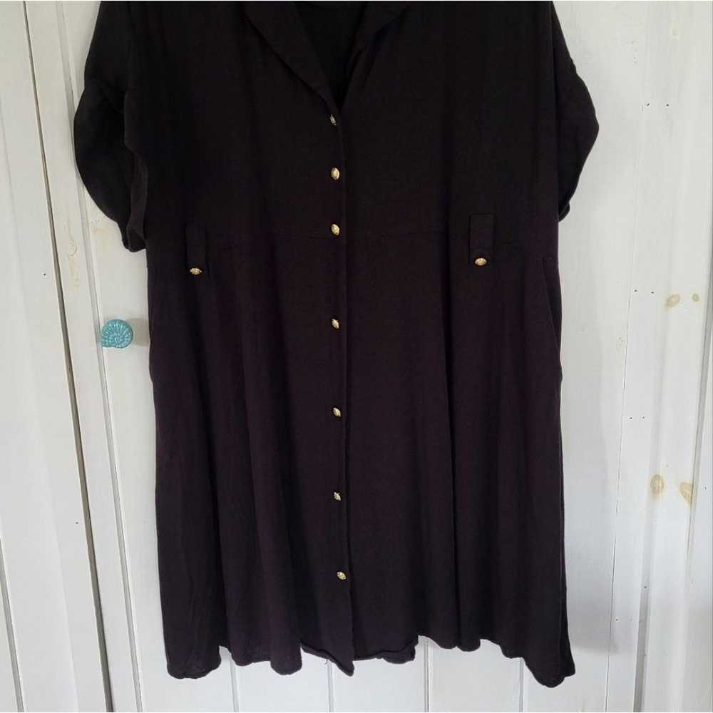 Torrid Rayon Slub Button-Front Collared Dress Siz… - image 7