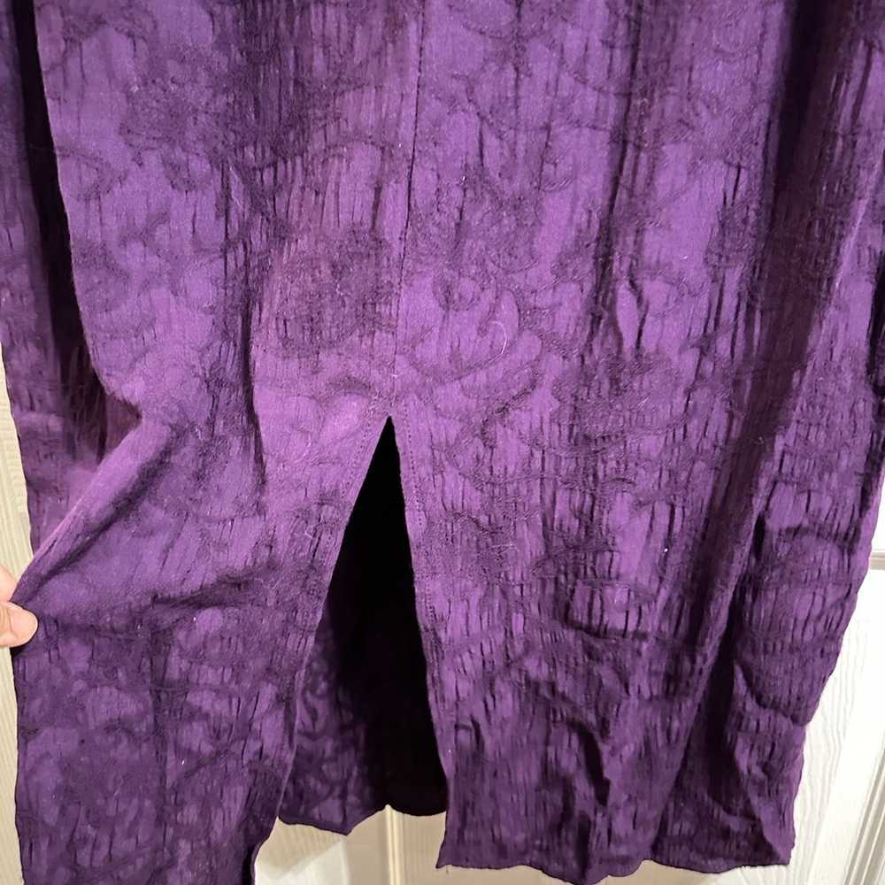 Forever Caroline Womens Purple Dress Long 2 Layer… - image 7