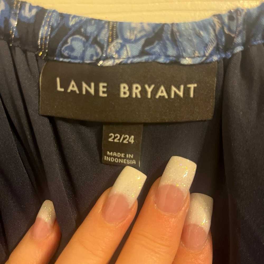 Lane Bryant blue parsley dress - image 4