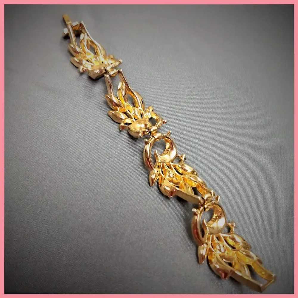 Vintage Trifari Navette Rhinestone Bracelet - image 12