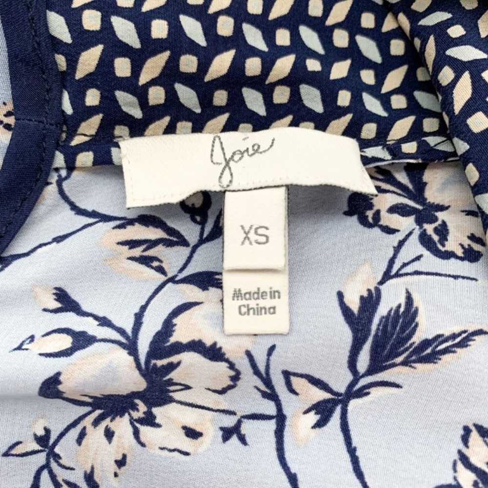 Joie Shallcross 100% Silk Floral Mixed Print Reve… - image 9