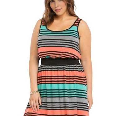 Torrid Colorful Stripe Dress with Pockets - image 1