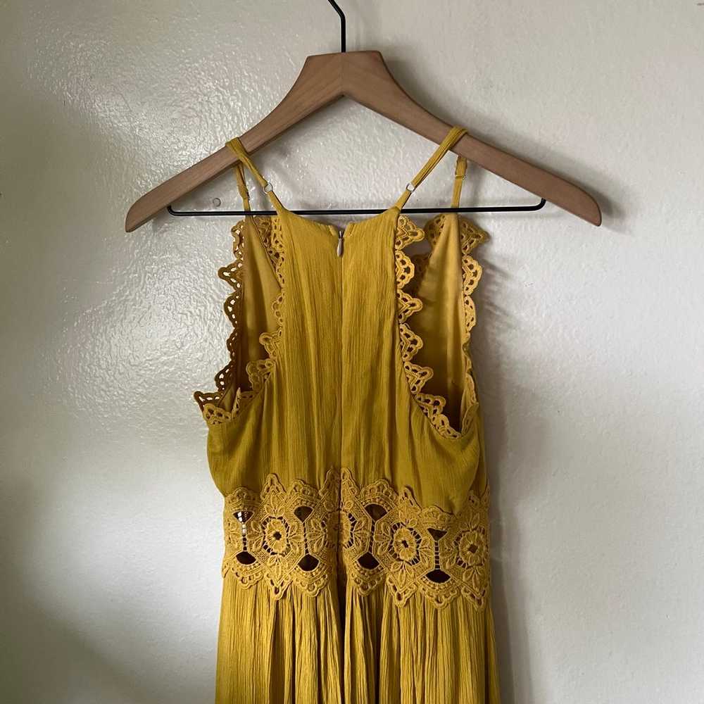 Lulus | This is Love Mustard Yellow Lace Maxi Dre… - image 6