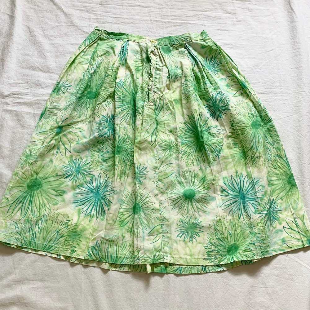 Vintage Late 50s/Early 60s Green Skirt - image 6