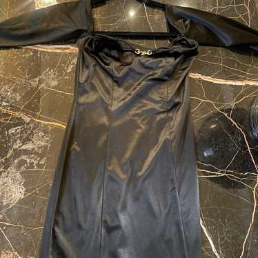 Superdown black satin dress - image 1