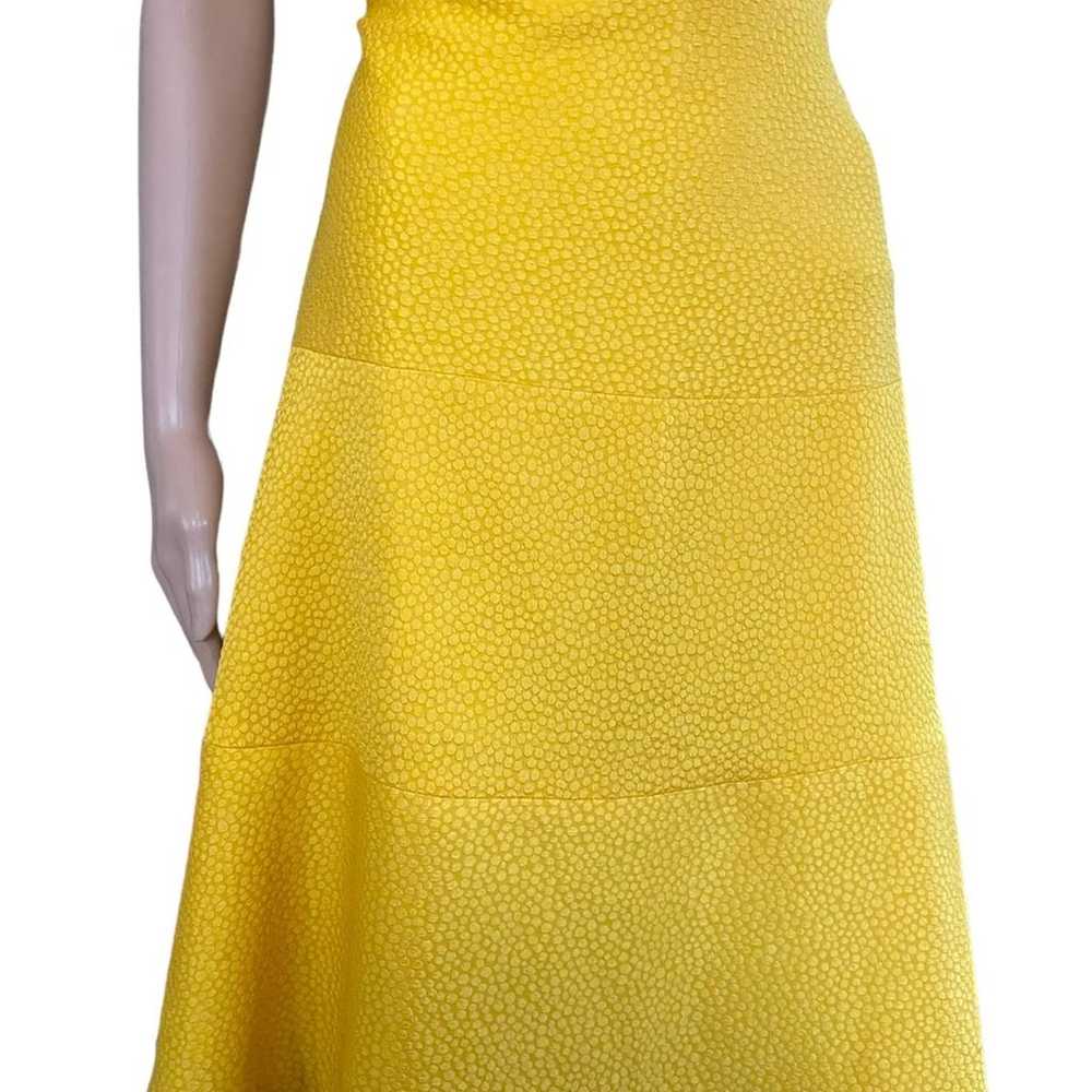 Ann Klein gold sleeveless midi contemporary textu… - image 5