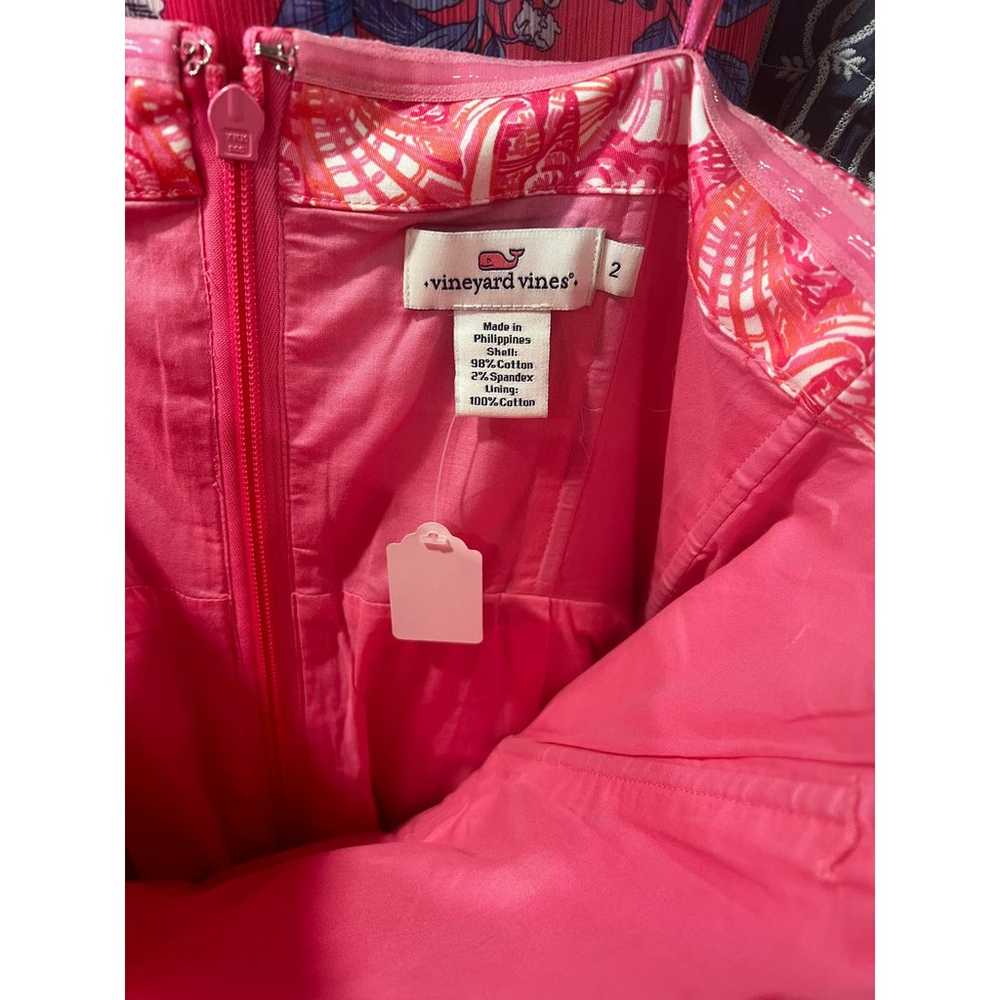 Vineyard Vines Strapless Pink Seashell Dress - image 3