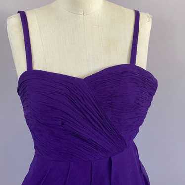 J Crew purple chiffon cocktail dress - image 1