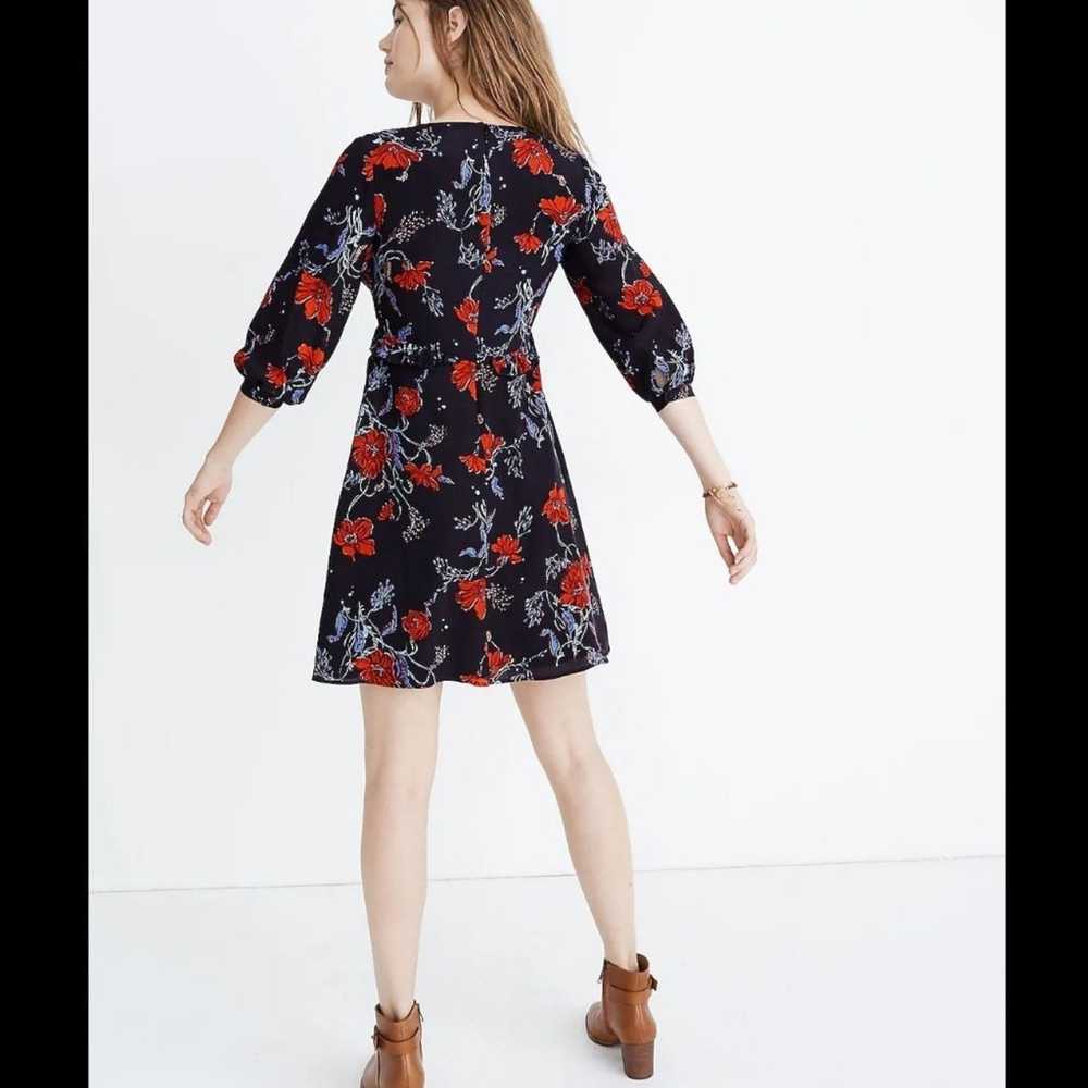 MADEWELL 100% Silk Floral Dress RARE - image 2