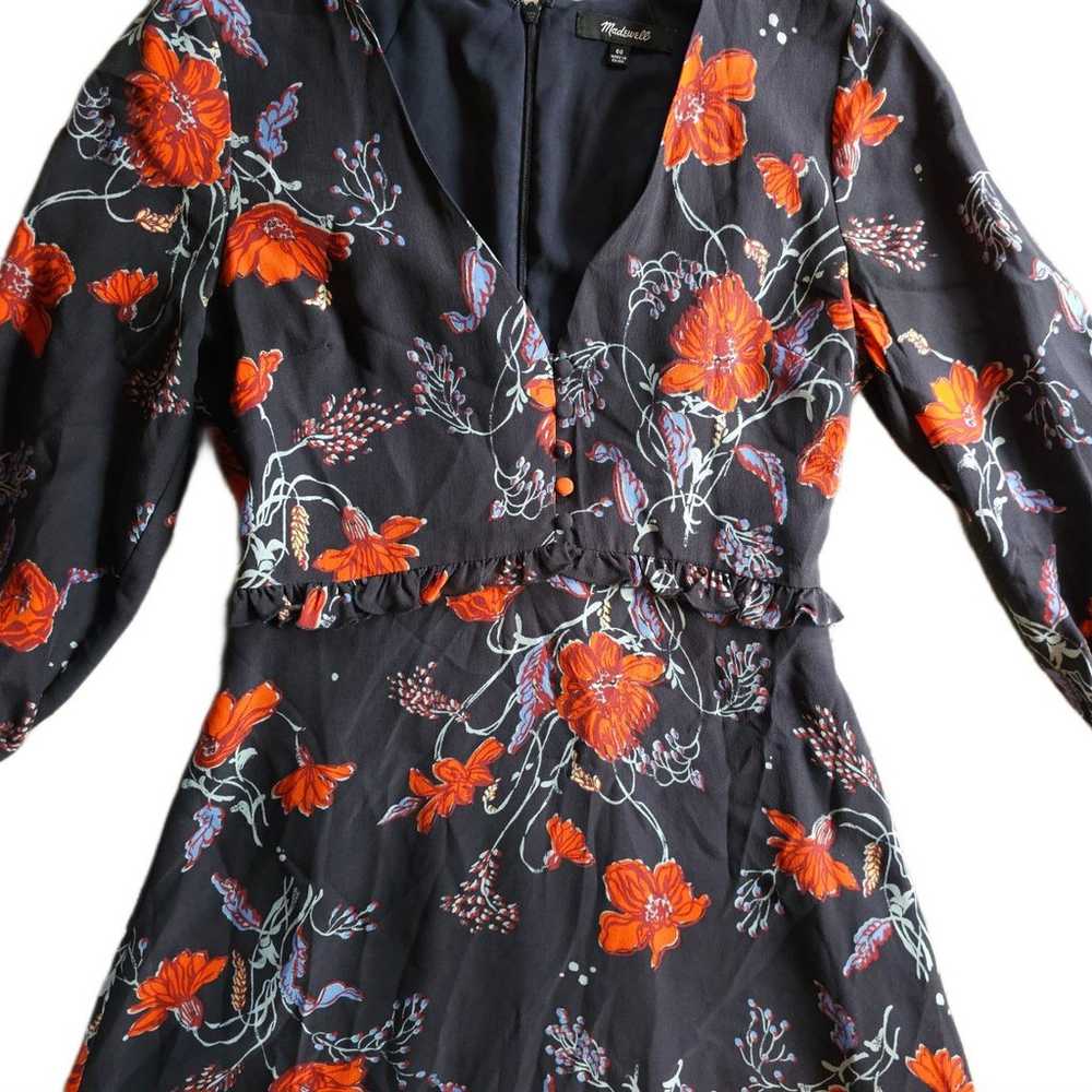 MADEWELL 100% Silk Floral Dress RARE - image 6
