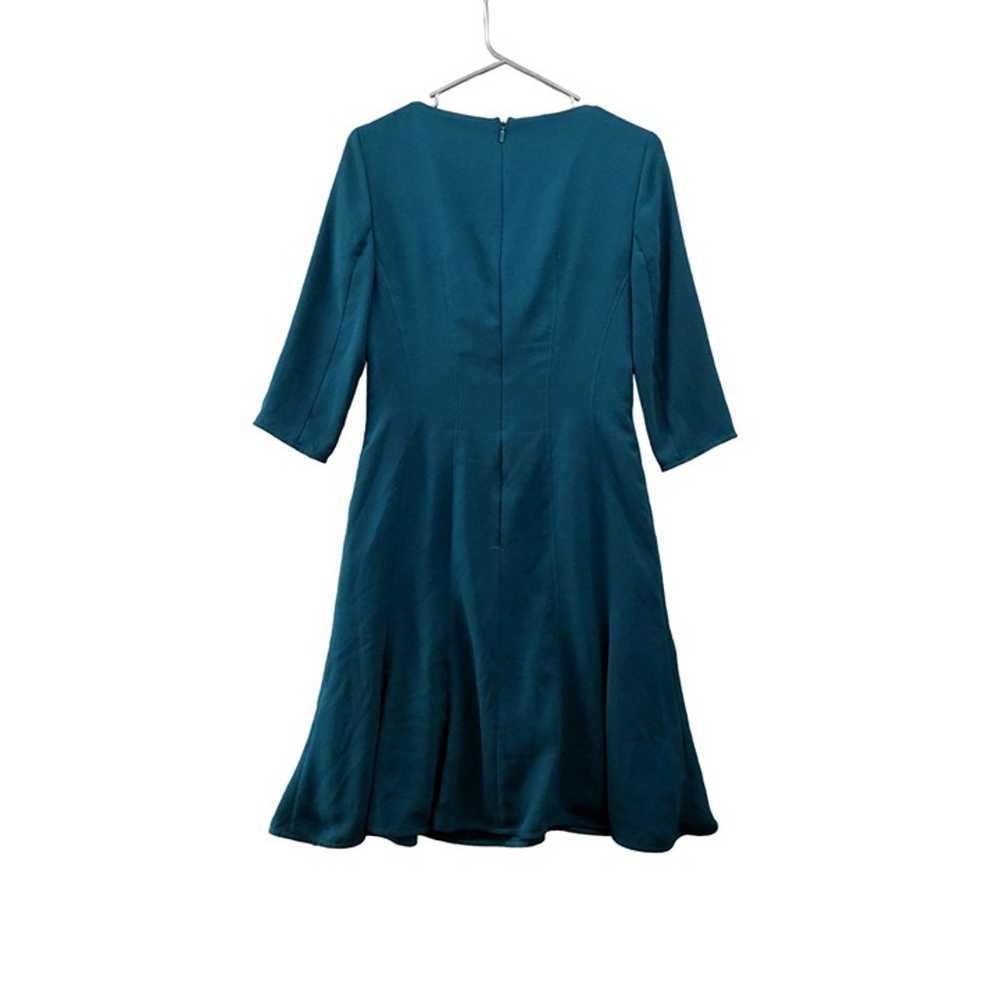 Boss Hugo Boss Formal Dress Size 4 Teal 3/4 Sleev… - image 2