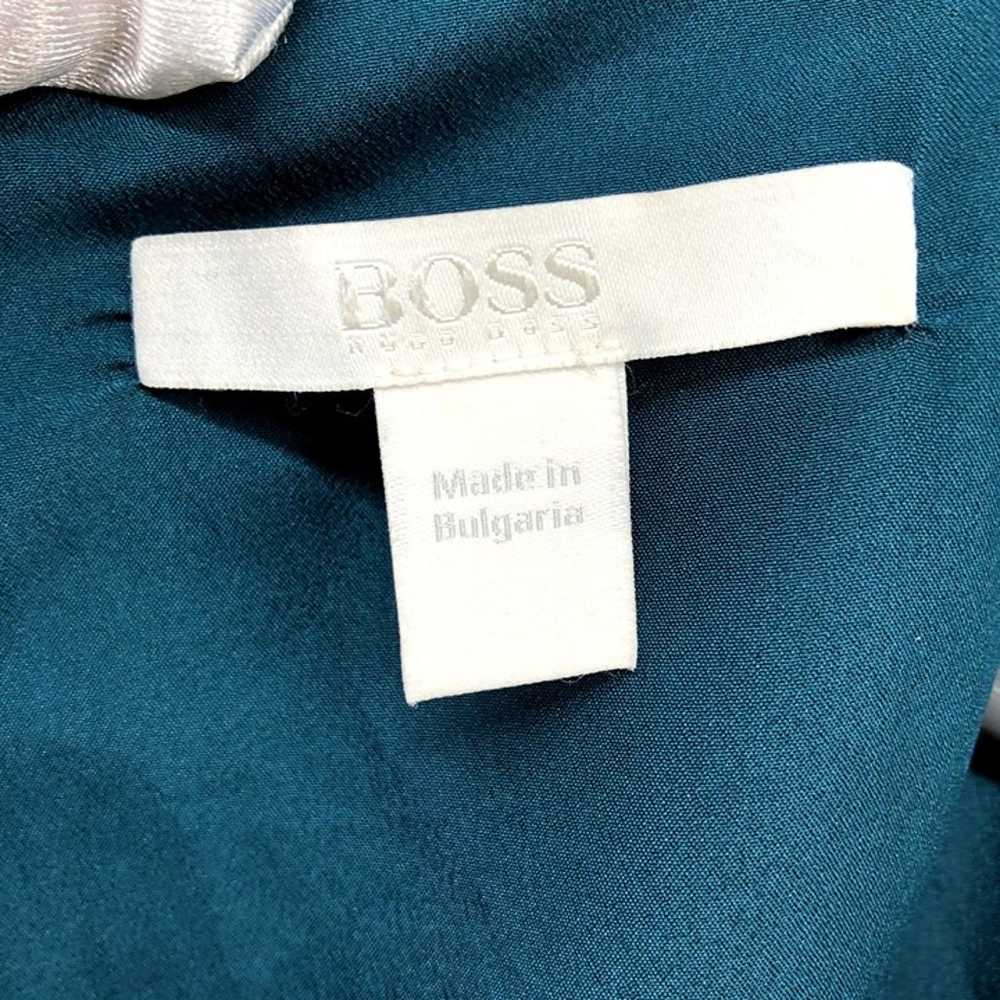 Boss Hugo Boss Formal Dress Size 4 Teal 3/4 Sleev… - image 4
