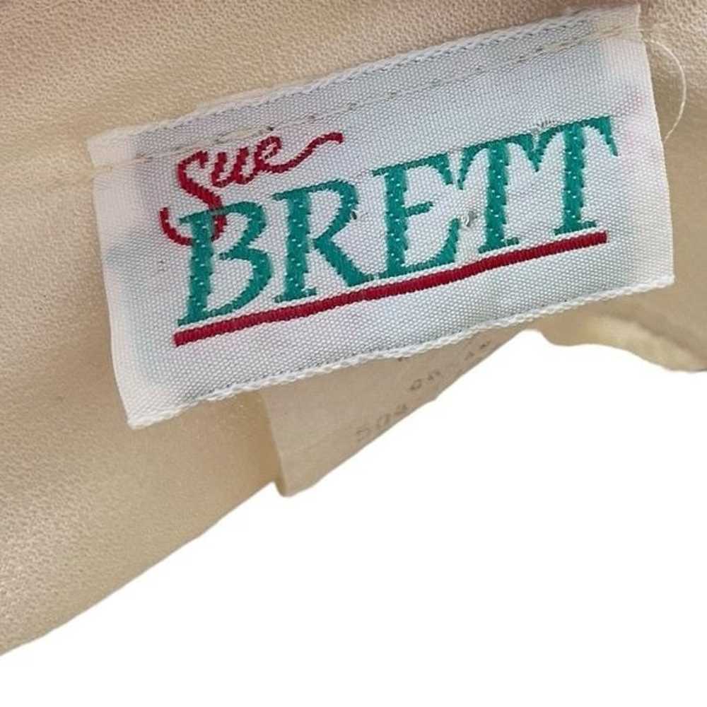 Sue Brett Vintage 80s Plus Size Volup Ivory Drape… - image 9
