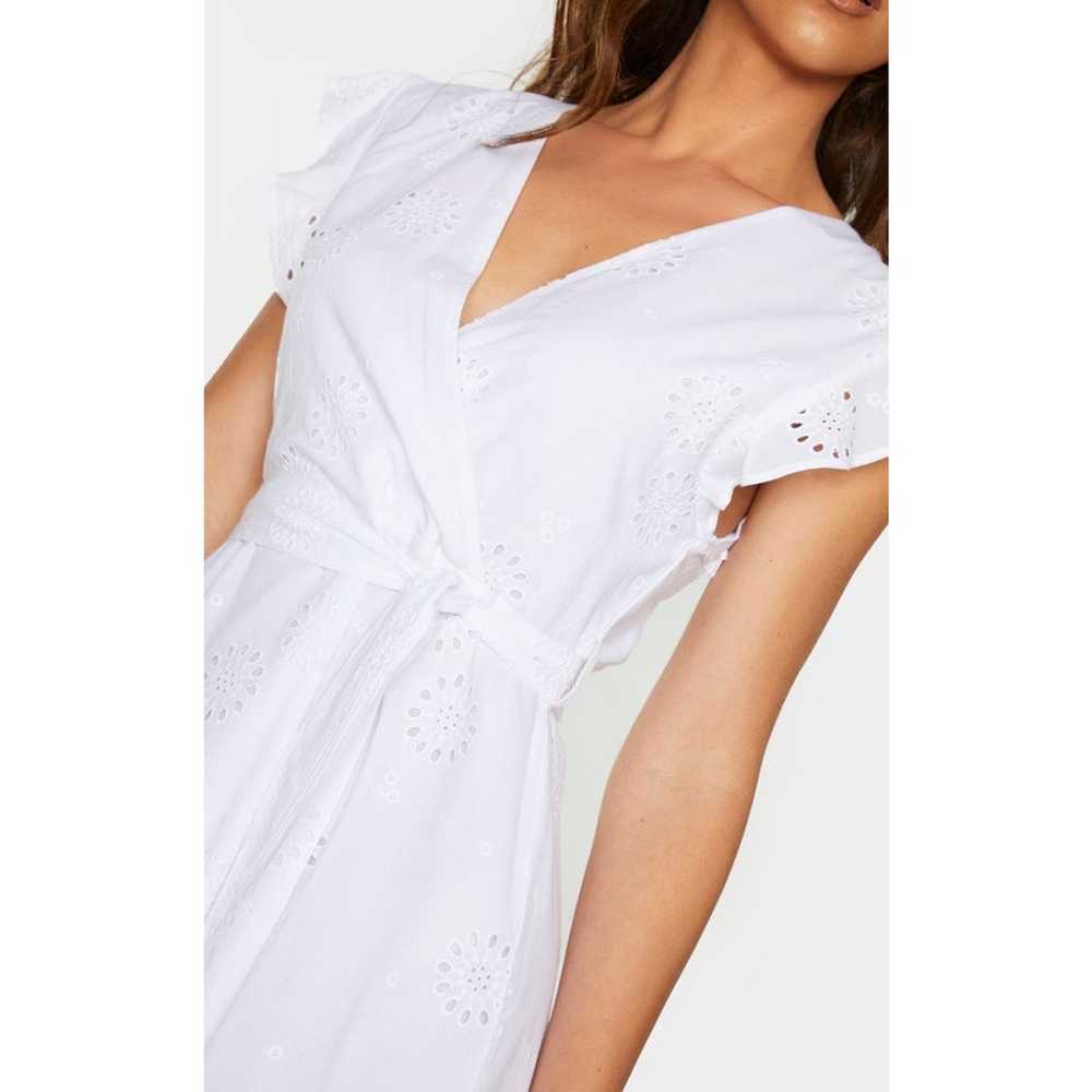 PrettyLittleThing White Embroidered Frill Shoulde… - image 3