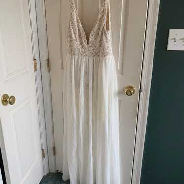 Dress lulus medium white lace walk through