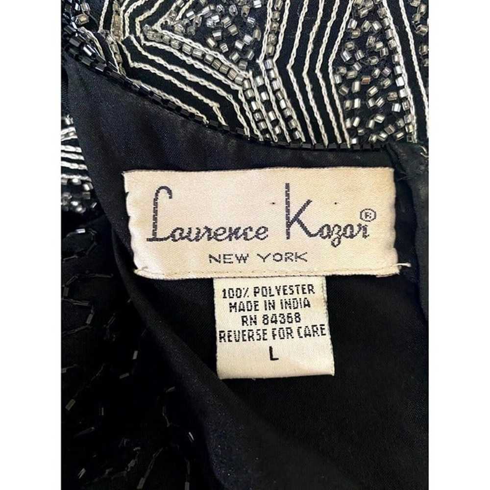 Laurence Kazar Vintage 90s Maxi Dress Short Sleev… - image 6