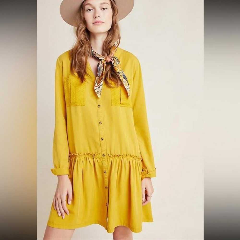 Anthropologie l Maeve Marlie Button-Front Tunic D… - image 1