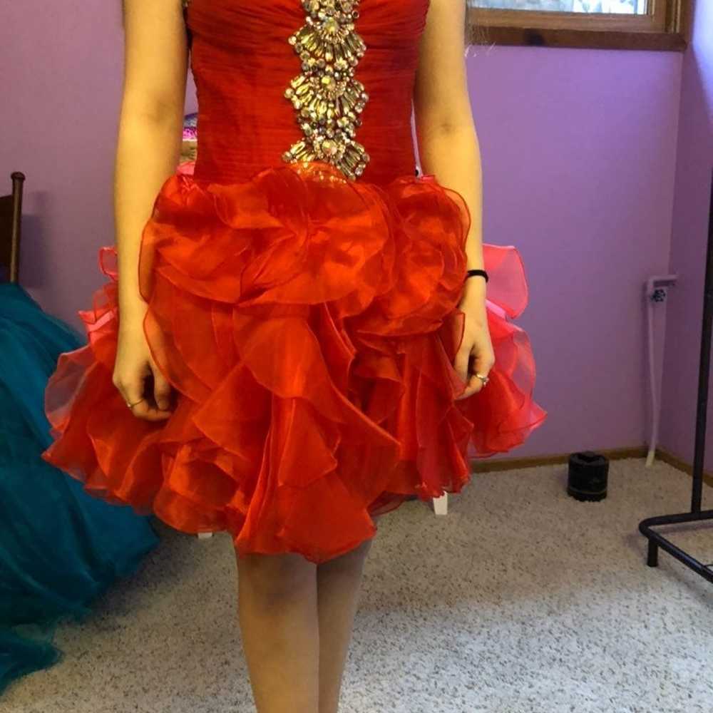 Red cocktail dress - image 1