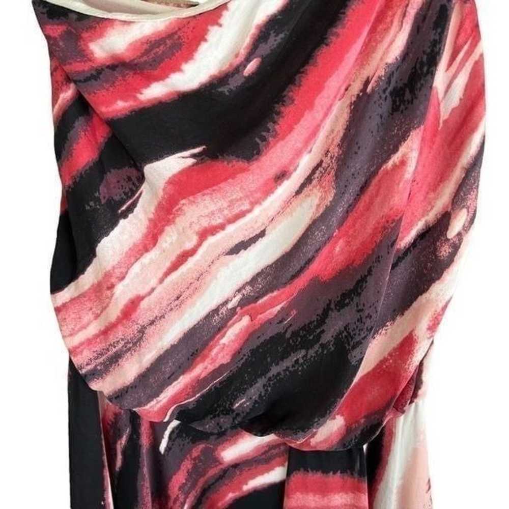 Halston Heritage Blouson one Shoulder Silk Dress … - image 5