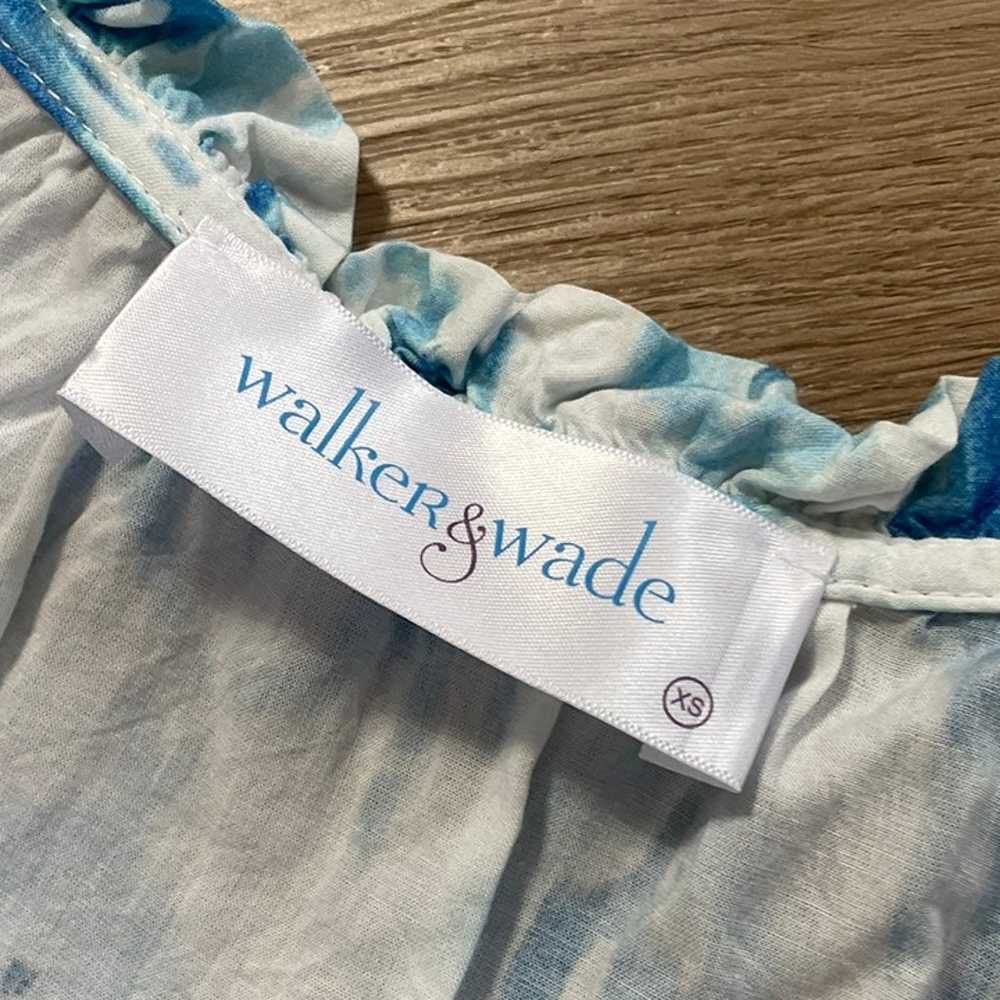 Walker and Wade Ibiza Dress XS ocean ikat blue wh… - image 8