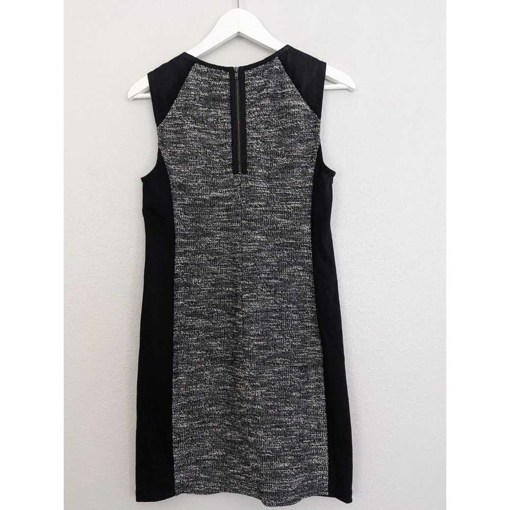 Eileen Fisher Gray Tweed Contrast Panel Dress Siz… - image 2