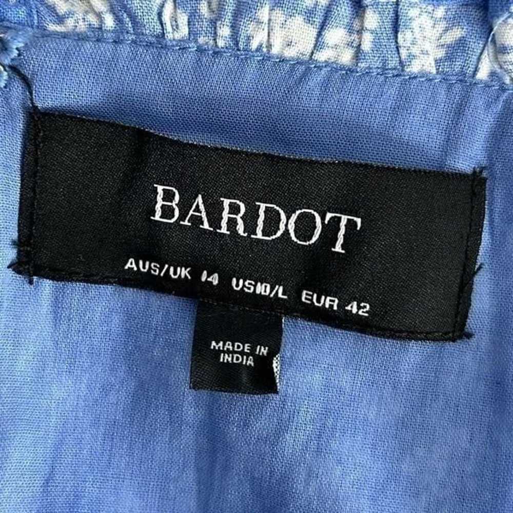Bardot Light Blue Floral Mini Dress |Size L - image 10