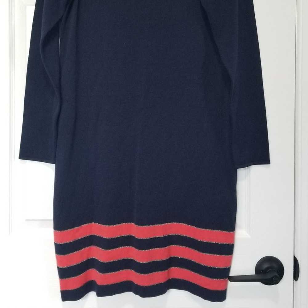 Tommy Bahama Long Sleeve Metallic and Coral Strip… - image 7