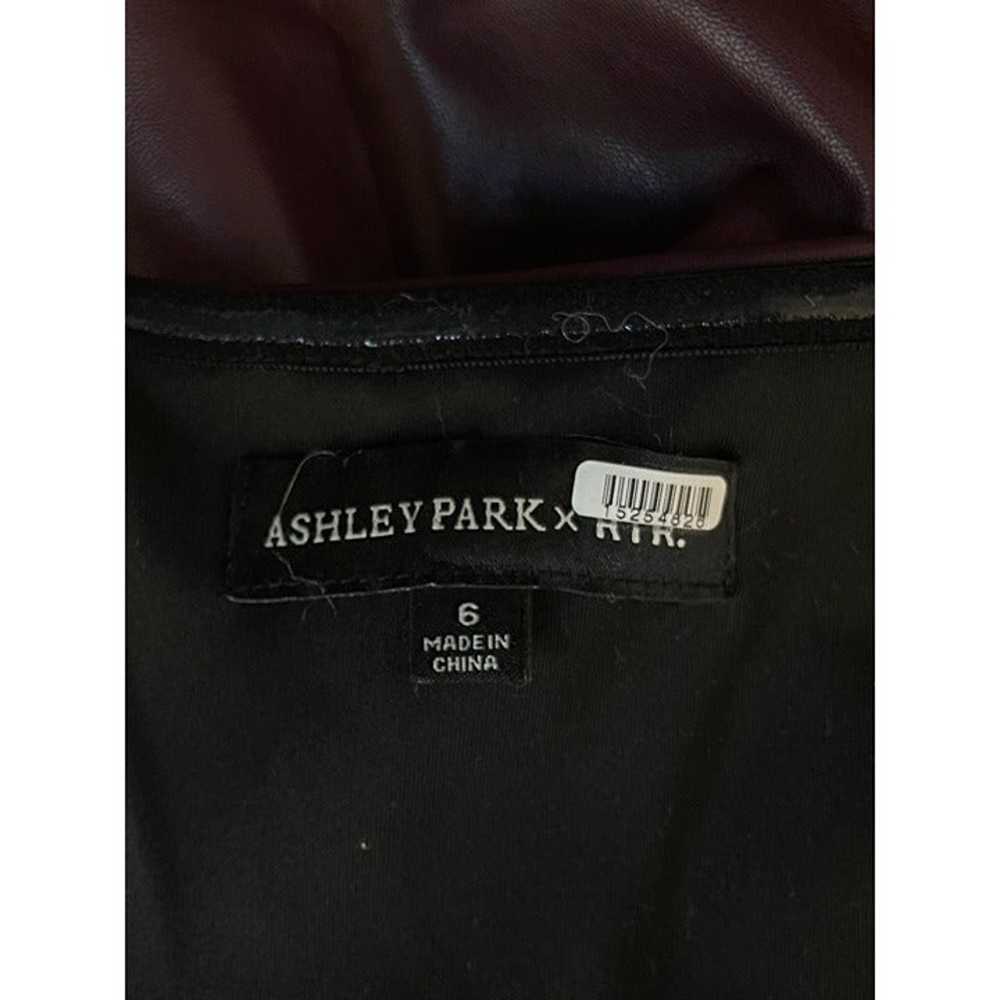 Ashley Park x RTR Voila Vegan Leather Dress Wine … - image 10