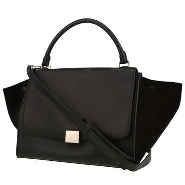 Celine Trapeze handbag in black leather and black… - image 1