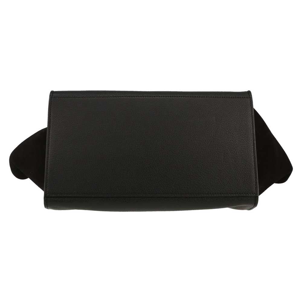 Celine Trapeze handbag in black leather and black… - image 2