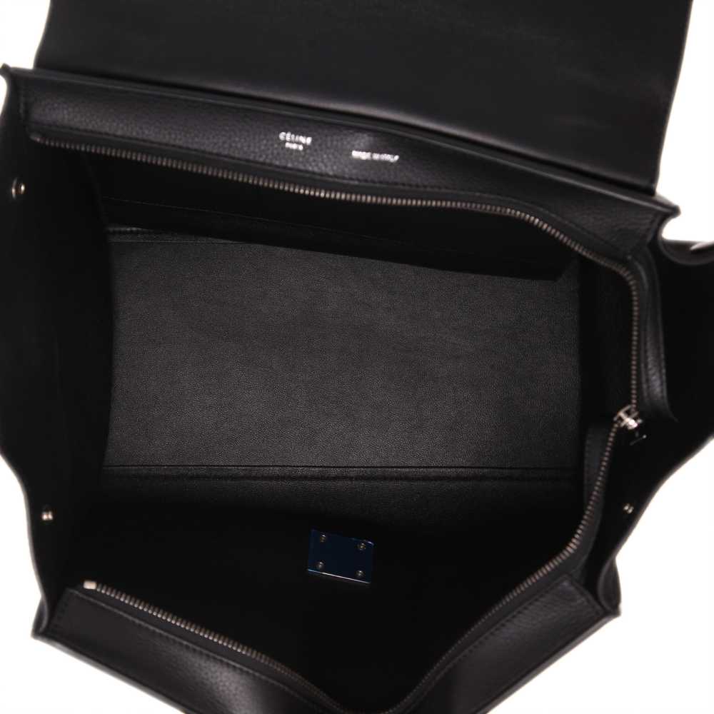 Celine Trapeze handbag in black leather and black… - image 4