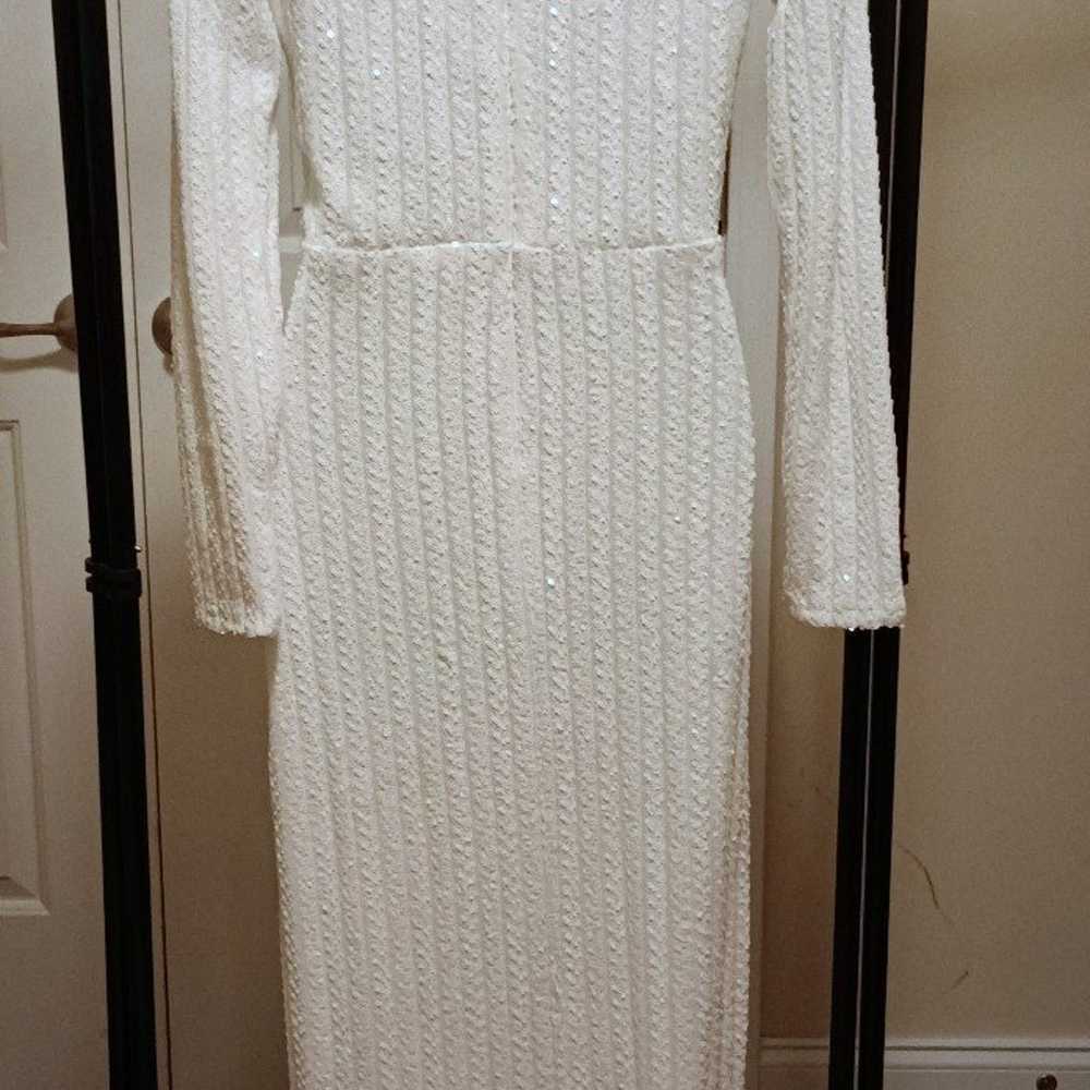 White Sequin Dress - image 4