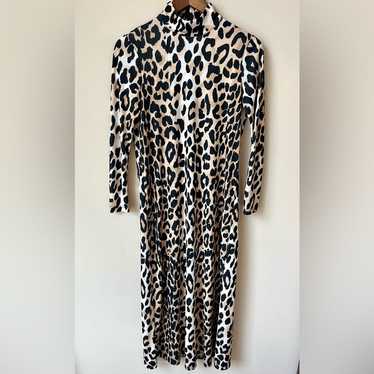 NEW Tuckernuck Leopard Print Slinky Maxi Dress (si