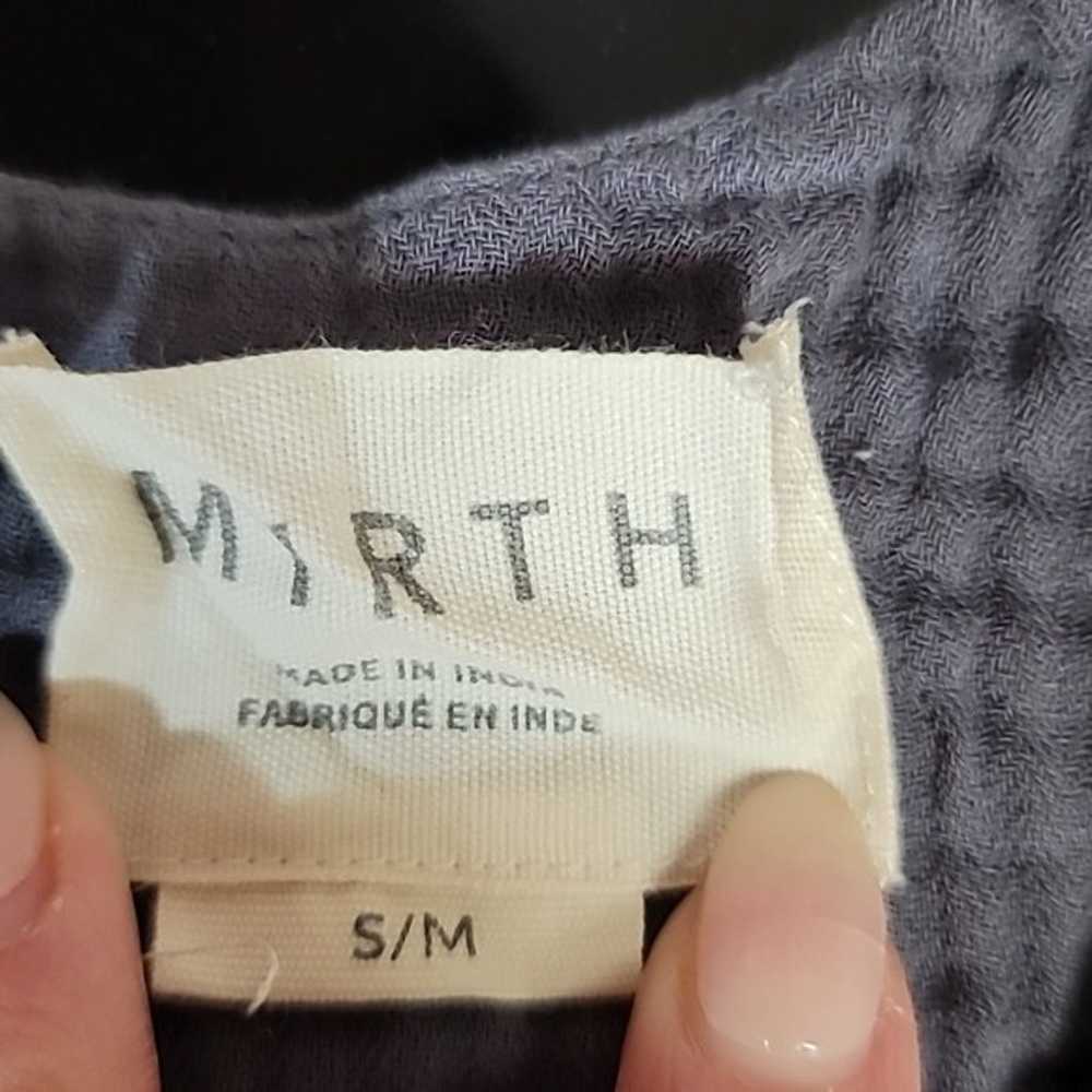 Mirth Faux Wrap Cotton Gauze Midi Dress Size Smal… - image 4