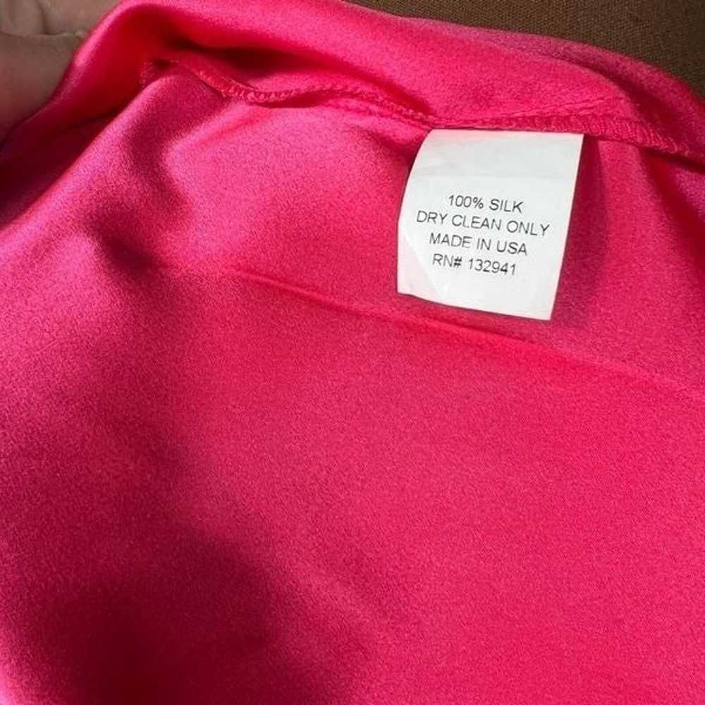 Amanda Uprichard Silk Slip Mini Dress Razor Back … - image 8