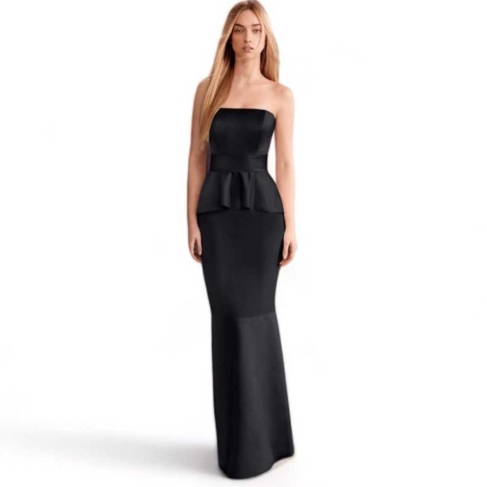 White By Vera Wang Black Pemplum Gown - image 1