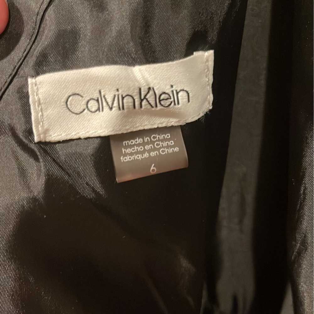 Calvin Klein Black and Gold Floral Dress - image 3
