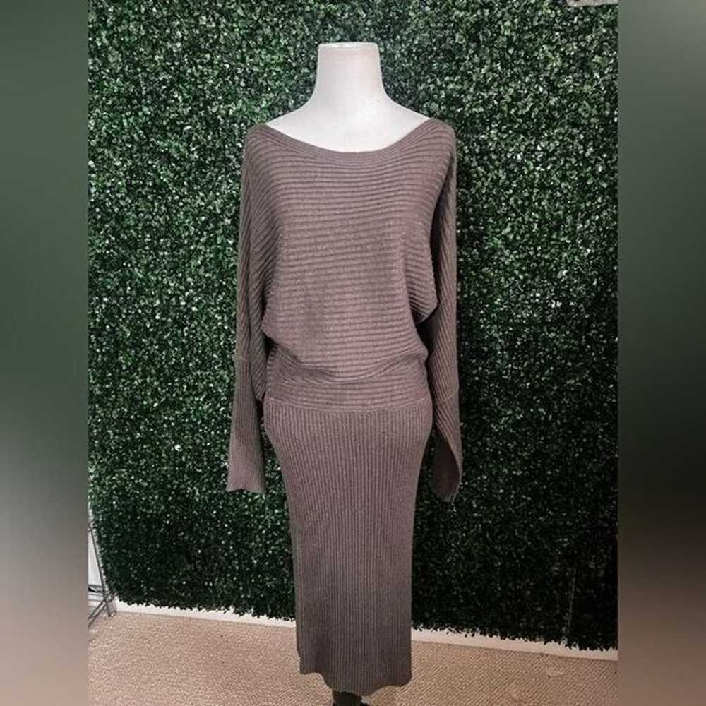 NWOT Donna Karan Dolman Sleeve Ribbed Sweater Dre… - image 9