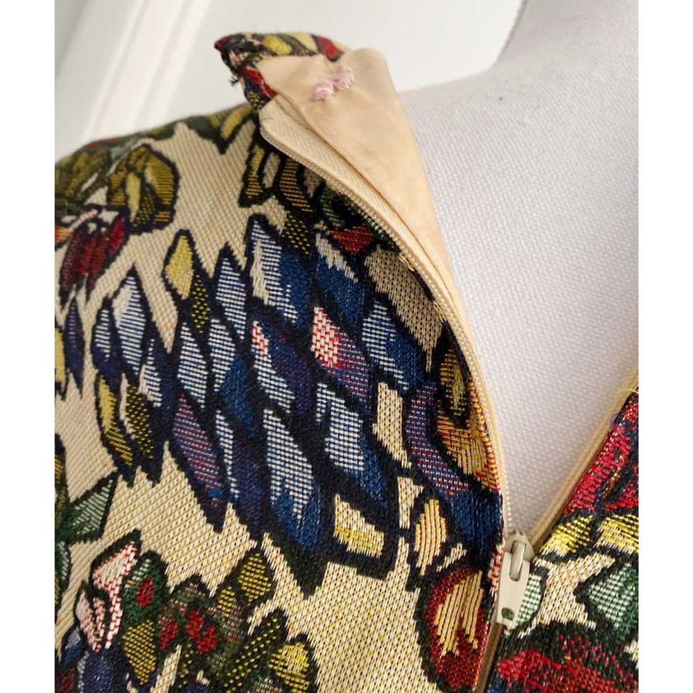 60’s Vintage Carpet Birds Floral Dress - image 3