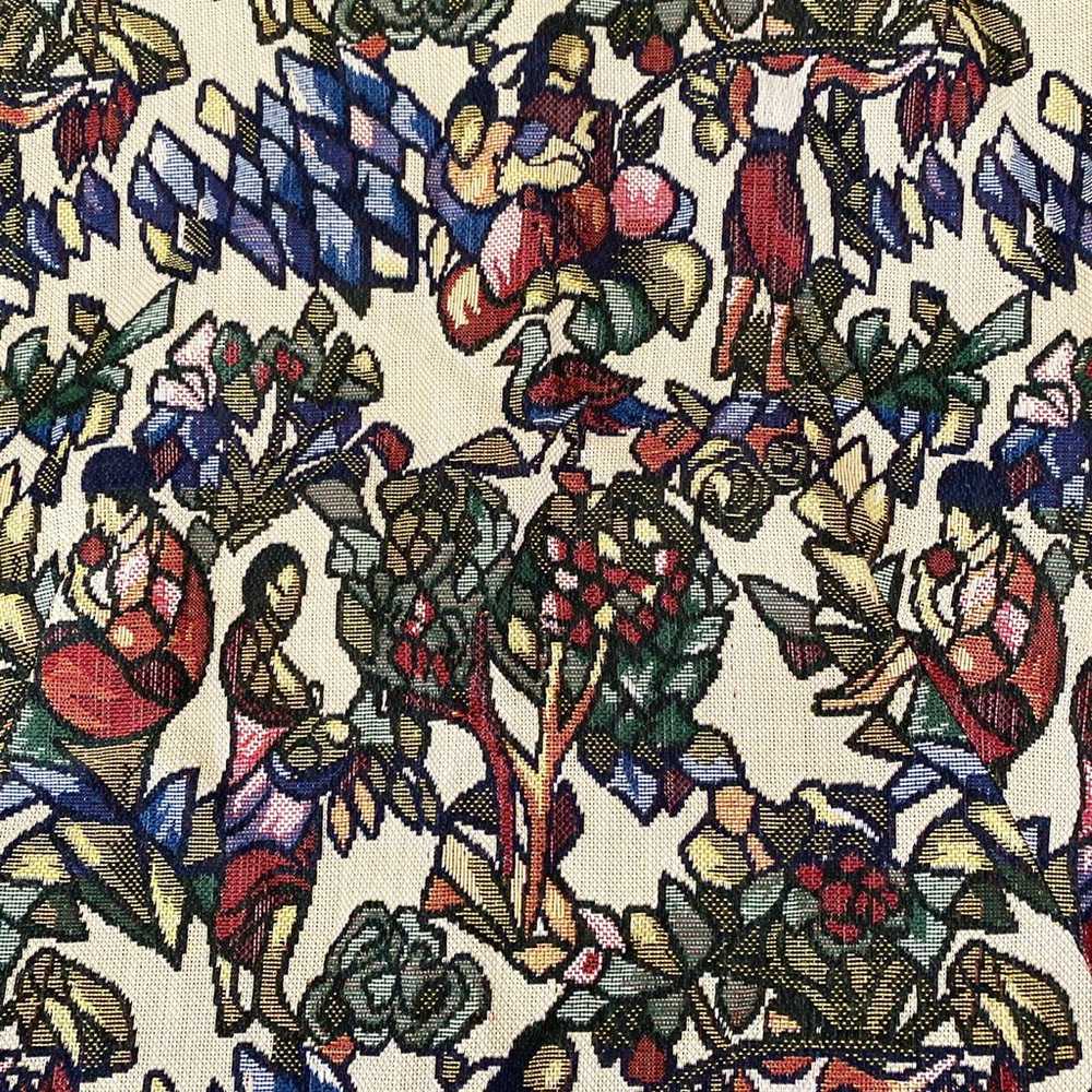 60’s Vintage Carpet Birds Floral Dress - image 4