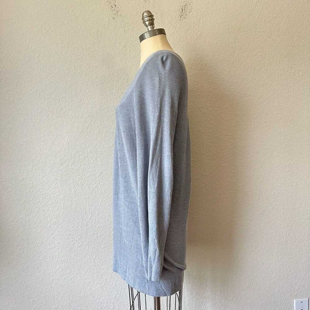 MM LAFLEUR Gray Long Sleeve Knit Classic Mini Dre… - image 4