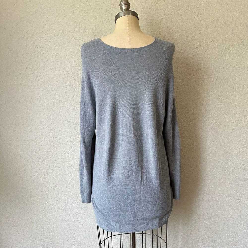 MM LAFLEUR Gray Long Sleeve Knit Classic Mini Dre… - image 6
