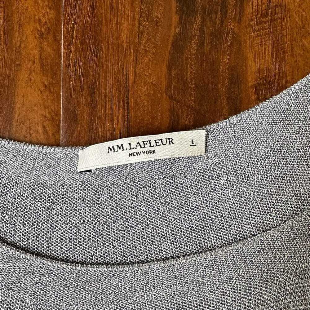 MM LAFLEUR Gray Long Sleeve Knit Classic Mini Dre… - image 7