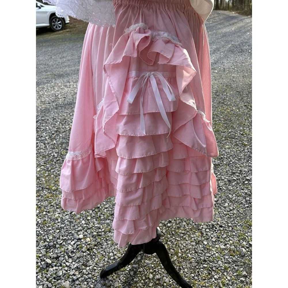 square dance outfit Pink White M/L Cottage Prairi… - image 4