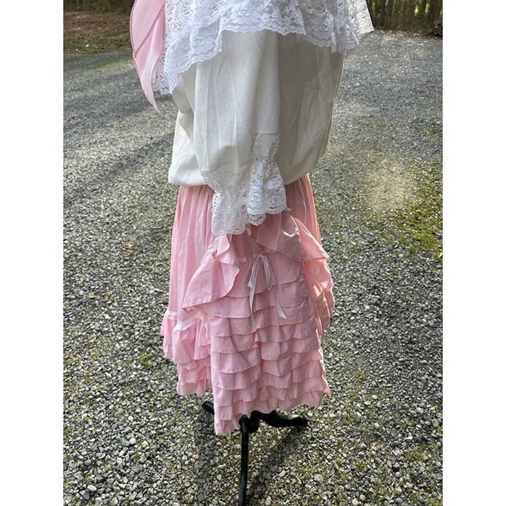 square dance outfit Pink White M/L Cottage Prairi… - image 6