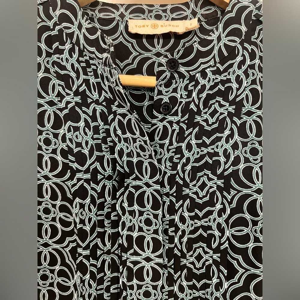 Tory Burch 100% Silk Massey Tile-Print Shirtdress… - image 5