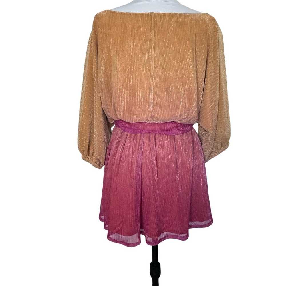 REVOLVE Song Of Style Dress Gold Pink Ombre Belte… - image 3