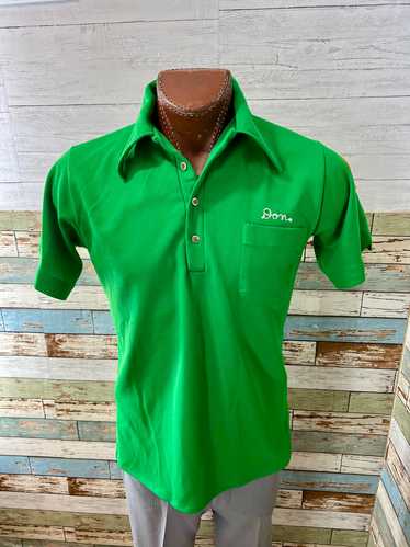 70’s Kelly Green Bowling Shirt By Hilton - image 1